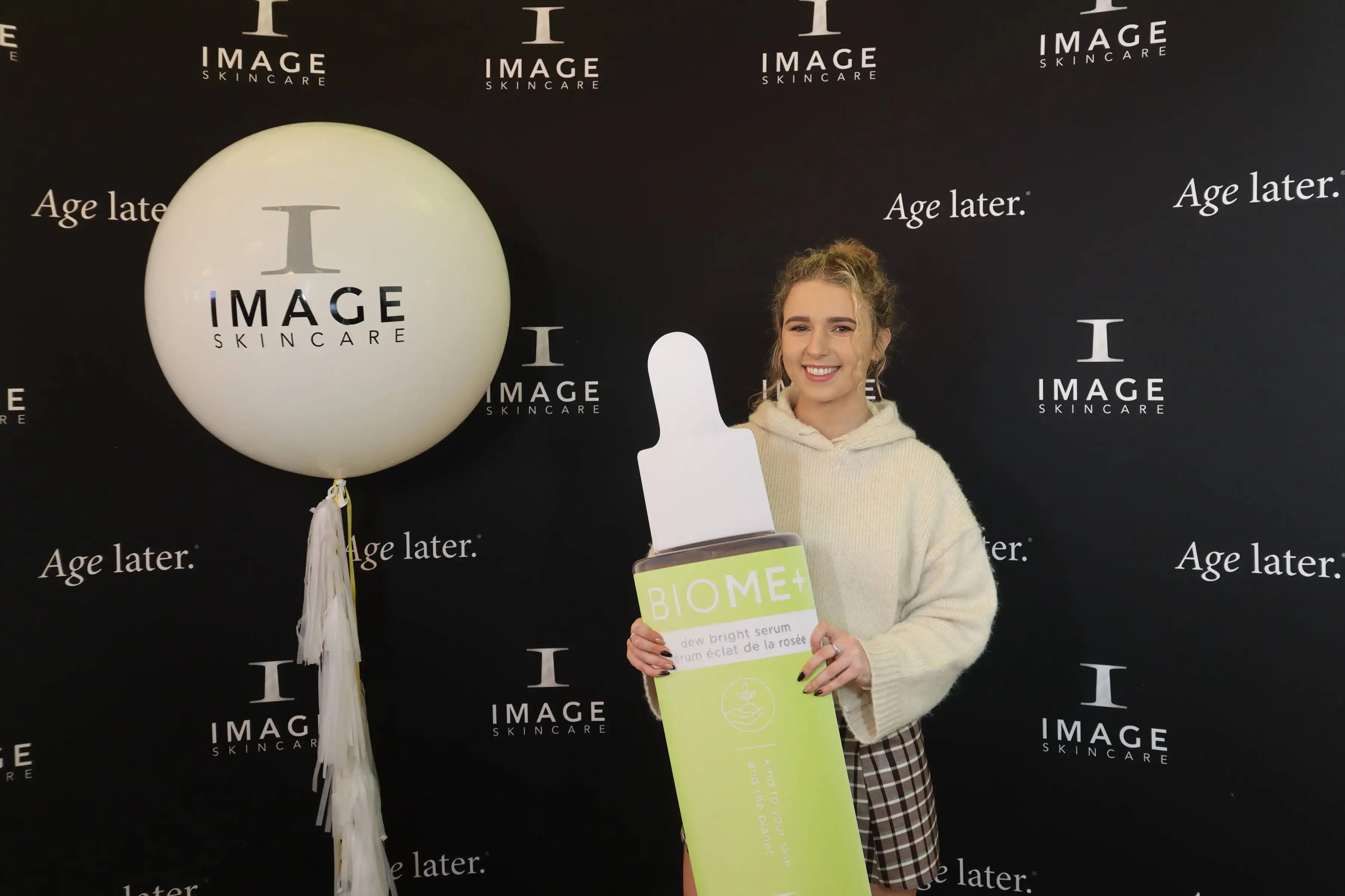 Photo booth at a product launch event